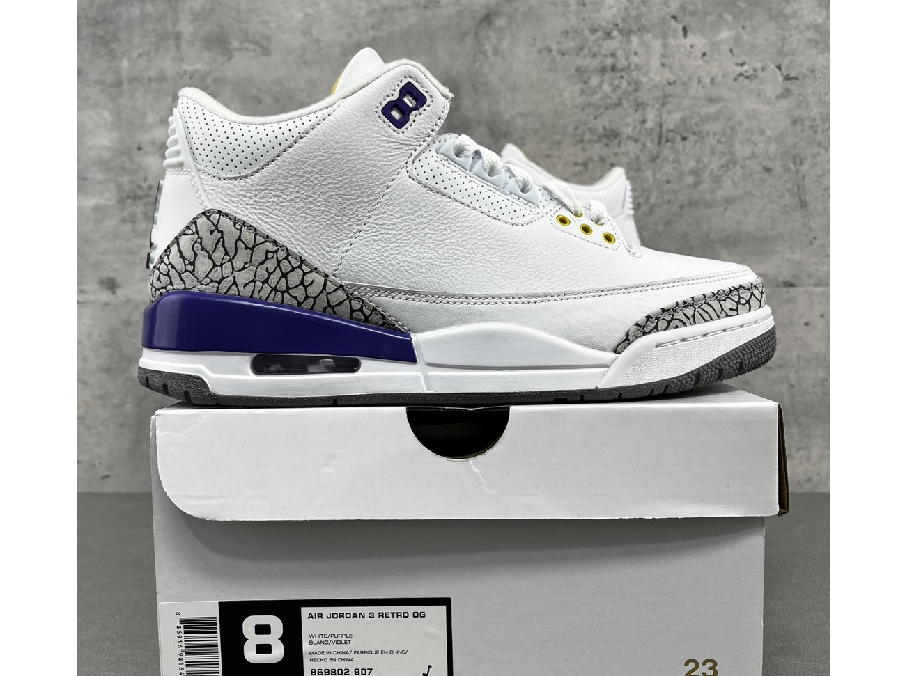 Jordan 3 Retro Kobe Bryant PE 869802-907 SIZE US7-13